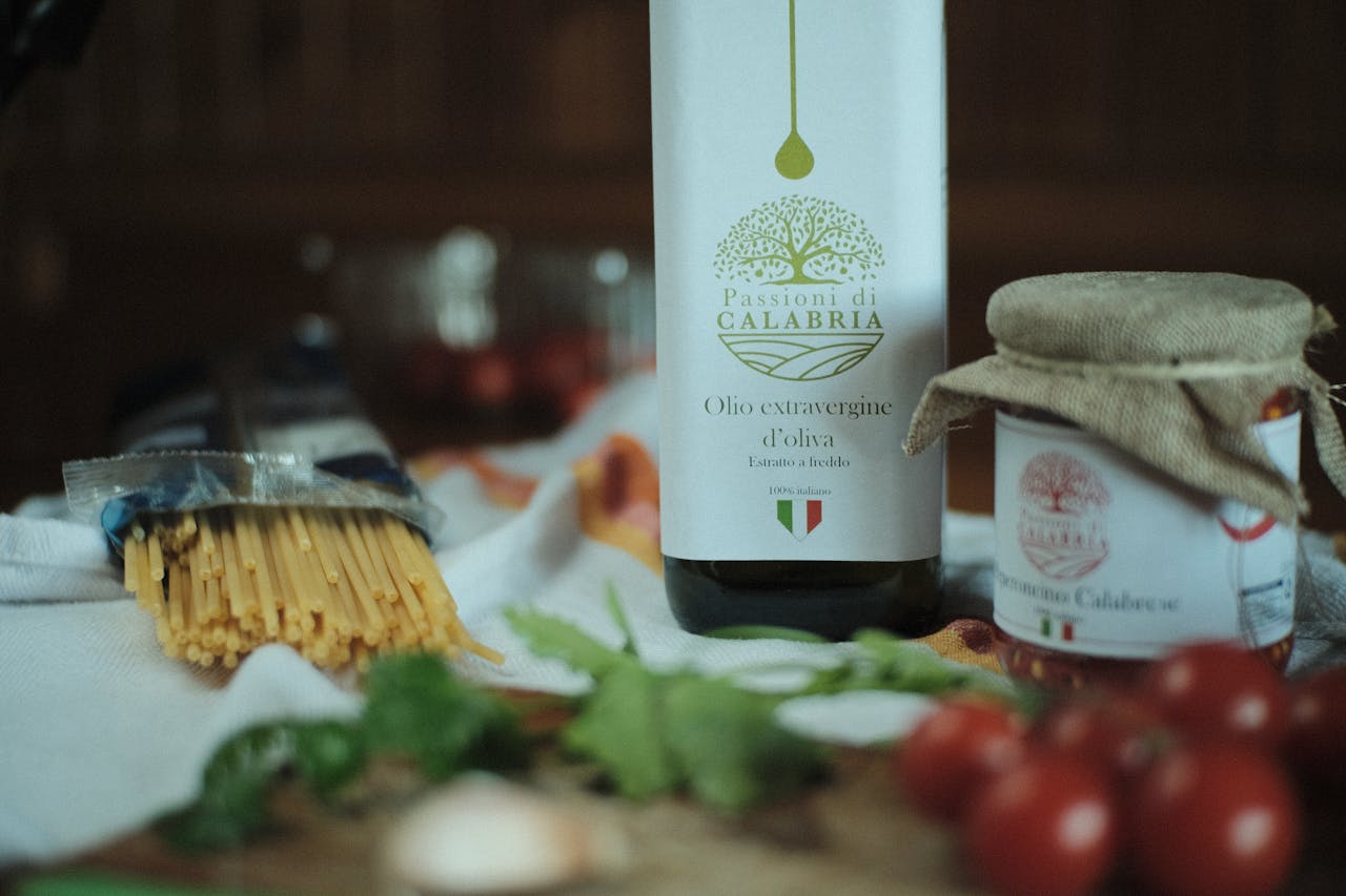 Crafting Captivating Headlines: Your awesome post title goes here Calabrian olive oil and Italian pasta with fresh ingredients, perfect for authentic dishes.